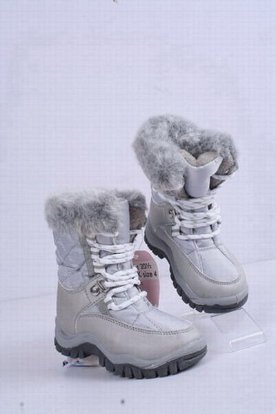 Ботинки-сноубутсы детские с меховой опушкой