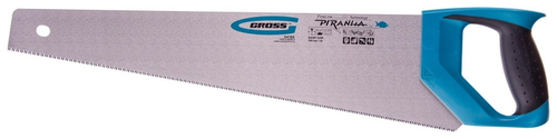 Ножовка по дереву "PIRANHA", 500 мм, 11-12 TPI, зуб - 3D, каленый зуб, 2-х комп. рук-ка// GROSS