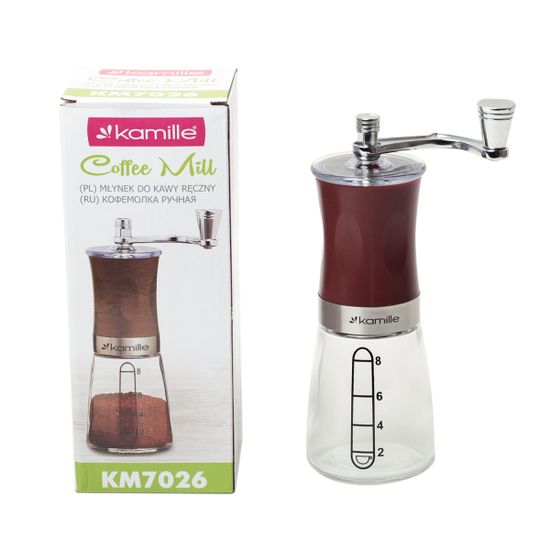 Кофемолка ручная Kamille КМ-7026 механическая