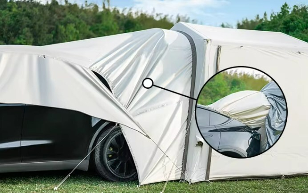 Палатка Naturehike Gen Air 7.0 Car 5-местная, надувной каркас, бежевая