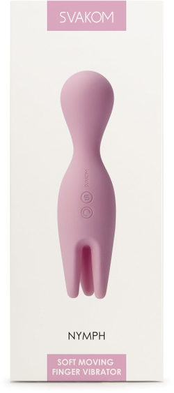Розовый универсальный вибратор Nymph с подвижными  щупальцами