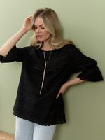 Блузка Милица-1 Виотекс ЧЕРНЫЙ -7