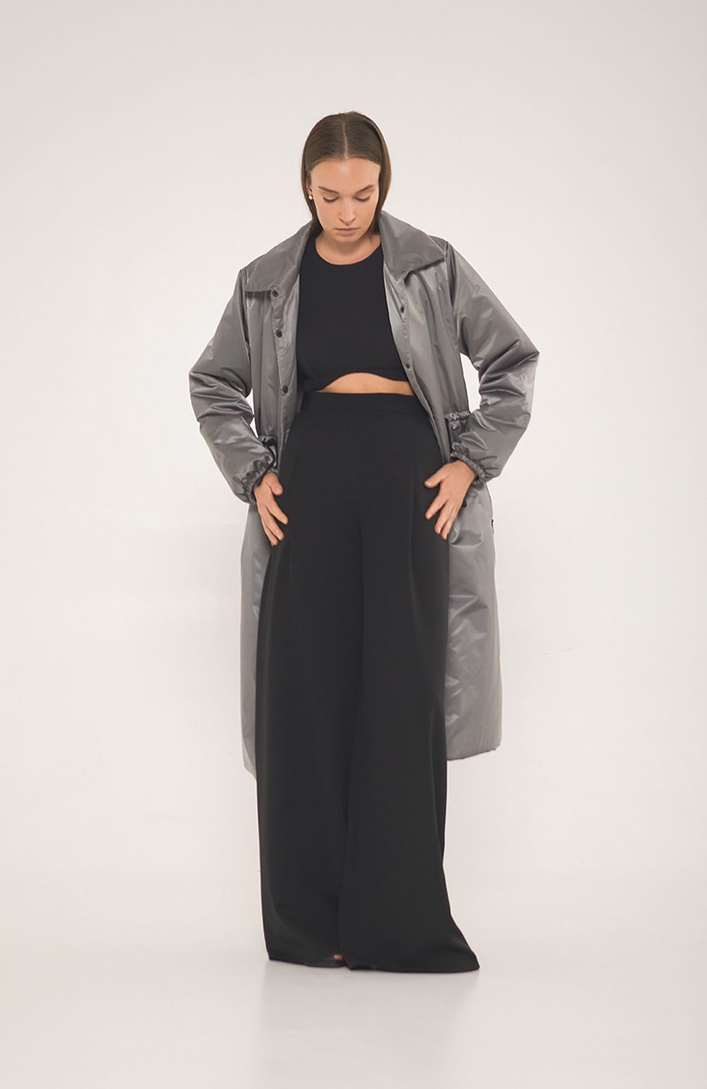 Парка-плащ Alexandra Talalay AW012 серый