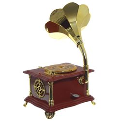 GAEM Изделие декоративное "Граммофон" (музык.), L15,5 W12 H27 см
