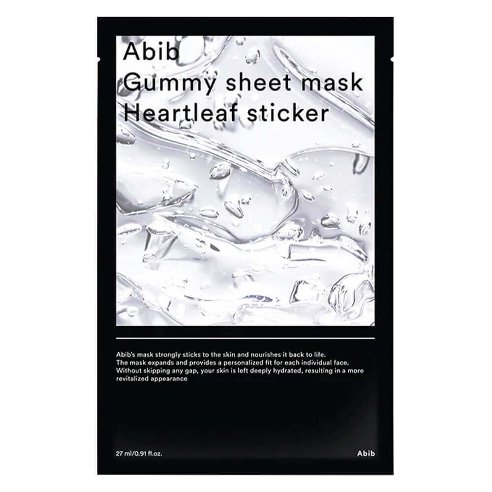 Abib Gummy Sheet Mask Heartleaf Sticker успокаивающая маска для чувствительной и проблемной кожи