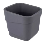 Горшок для цветов фактурный Hills 2,2л (d155, h145,5мм) (серый)