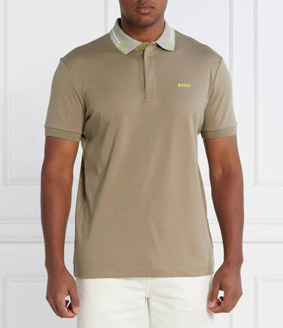 Поло Paddy BOSS GREEN - бежевый(50501217)