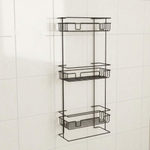 Полка напольная/настенная прямая 29,5*12,5*66см с полимерным покрытием