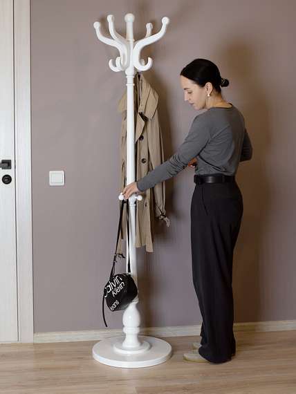 Вешалка напольная В 1Н белый