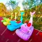 Парковый электромобиль «Дельфинчик-морячок», розовый