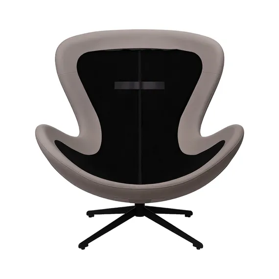 Кресло Tiron серый шенилл, серая экокожа,