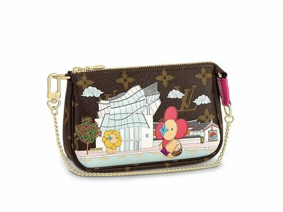 Клатч для женщин Louis Vuitton Mini Pochette Accessoires коричневый