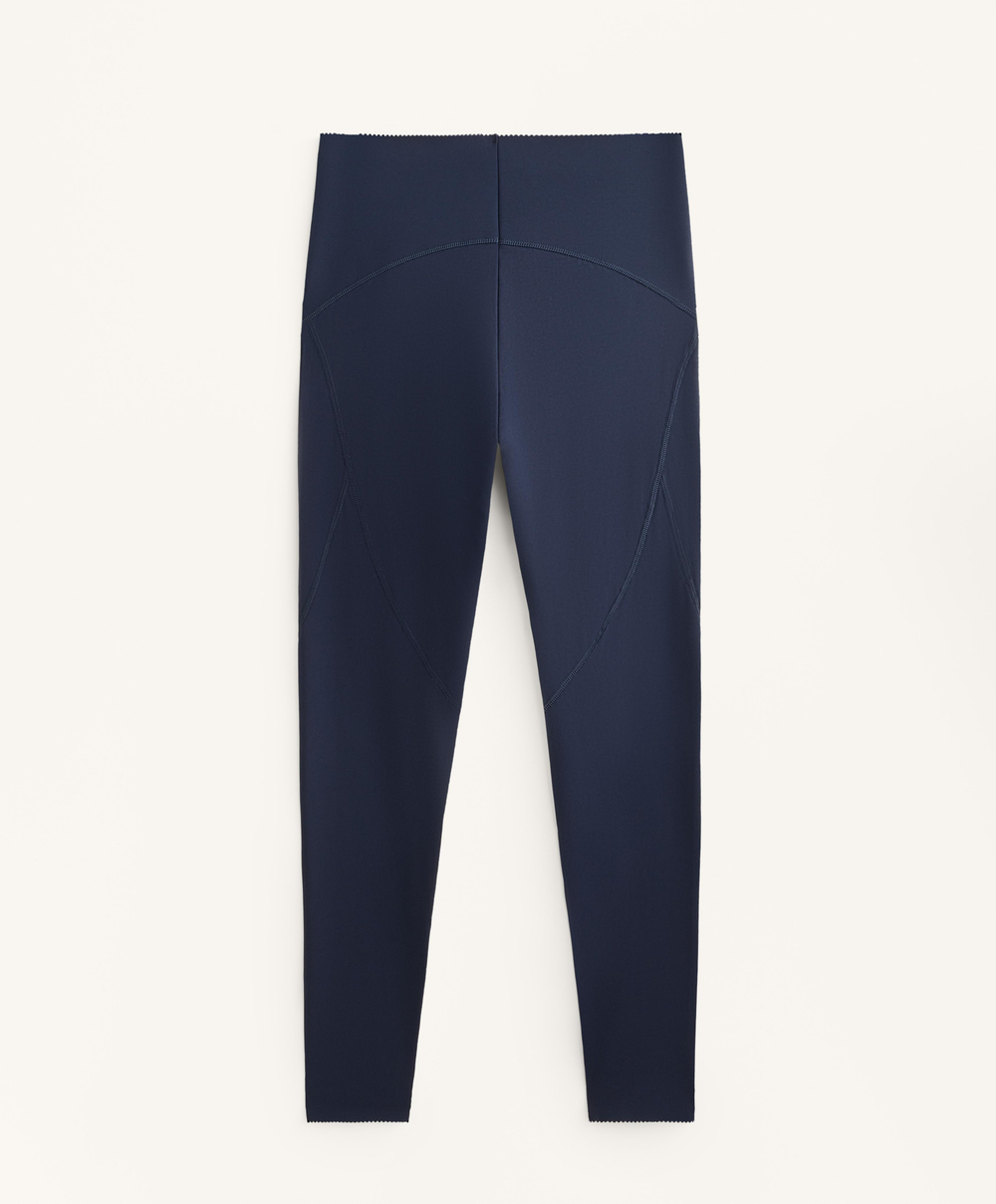 OYSHO Базовые компрессионные легинсы длиной до щиколотки, синий