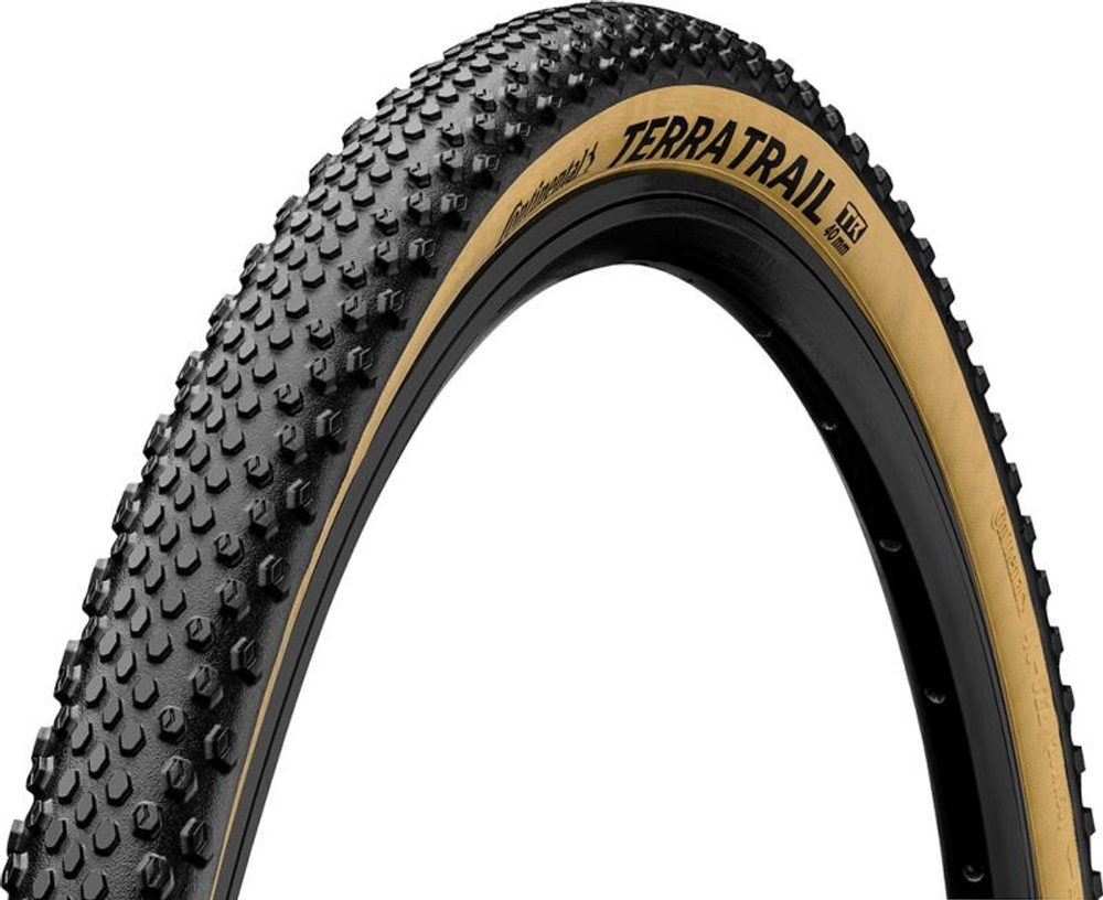 Покрышка. 28"/700x35C/28x1.35 02-0150505 (35-622) Terra Trail ShieldWall System, TL-Ready, E-25 черн/кремовая (кевлар/складная) CONTINENTAL