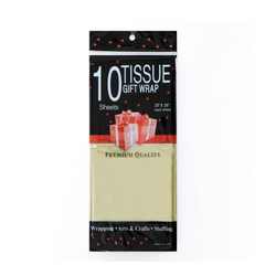 Бумага упаковочная тишью Айвори / листы 50*66 см 10 листов