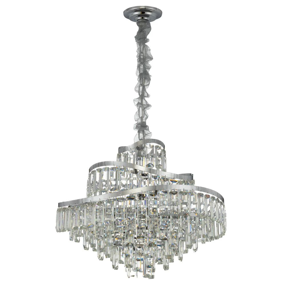 Citilux NAIAD CL315161 Люстра хрустальная подвесная Хром