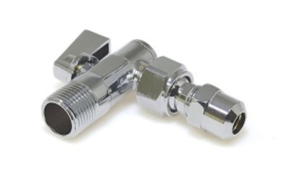 Кран уг. с филь. и шарн. соед 10мм (TIM) 1/2 x 10