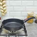 Сковорода 24см литая со съемной ручкой, индукция Гранит, Нева металл посуда