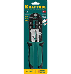 KRAFTOOL RJ, (RJ45, RJ11,RJ12), универсальный кримпер (22699)
