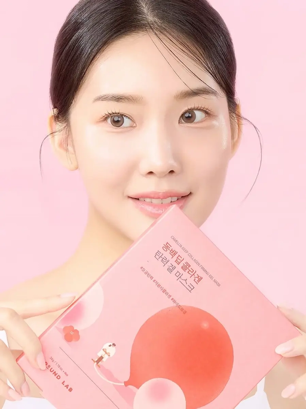 Round Lab Гидрогелевая маска с экстрактом камелии и коллагеном Camellia Deep Collagen Firming Gel Mask 34 гр