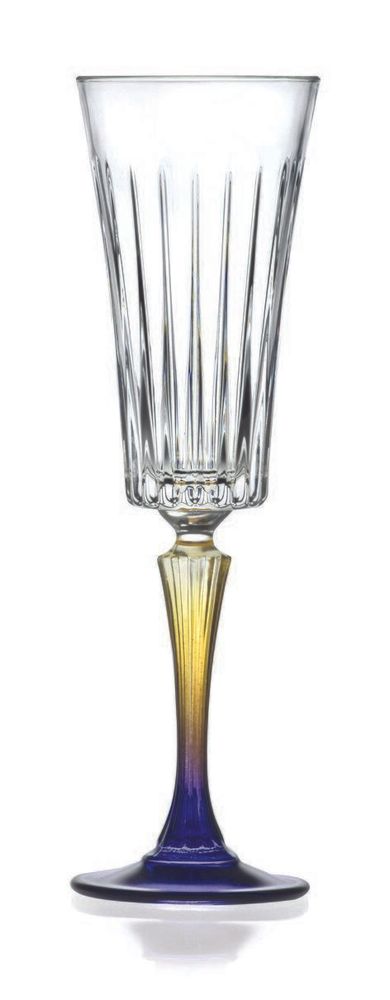 Бокал для шампанского RCR Style Gipsy 210 мл, хрустальное стекло, Италия