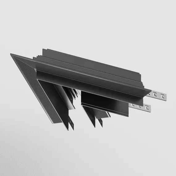 Угол-соединитель 45° Gravity встраиваемый черный Technical tra010cls-42b