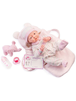 Кукла BERENGUER мягконабивная 39см Newborn (18791)