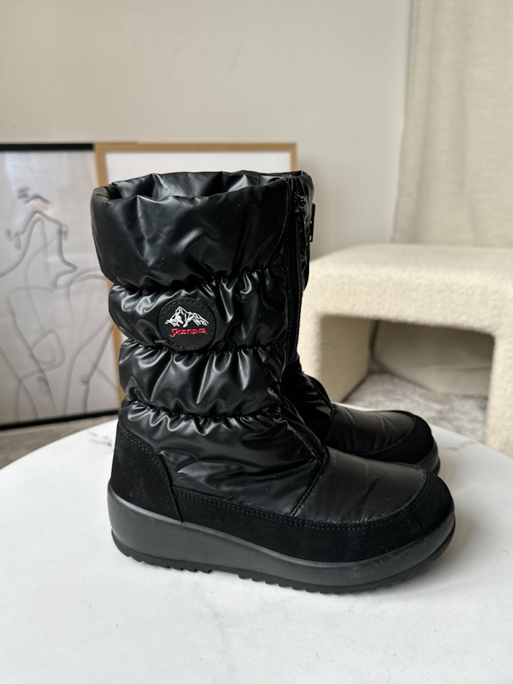 Текстильный сапоги с шерстяной подкладкой Skandia, 34