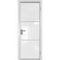 Алюминиевая дверь 13AG вайт остеклённая
