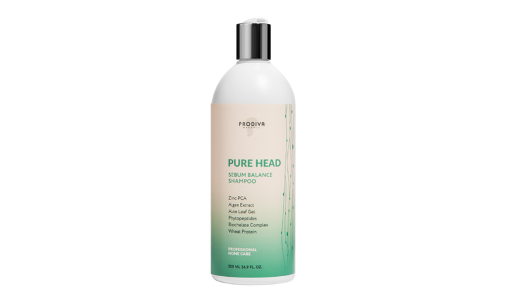 PRODIVA Дом.Уход PURE HEAD SEBUM BALANCE Shampoo - Шампунь для жирной кожи головы