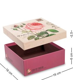 Packing Symphony WF-35/2-B Коробка «Квадрат» цв.бордов./беж.