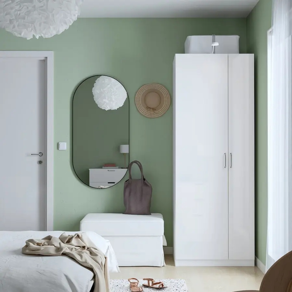 Платяной шкаф - IKEA PAX/FARDAL, 75x60x201 см, белый ПАКС/ФАРДАЛЬ ИКЕА