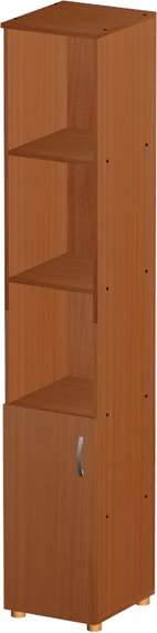 Стеллаж узкий полуоткрытый