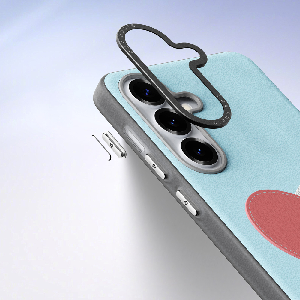 Чехол синего цвета (Sky Blue) для Samsung Galaxy S26+ Плюс, серия Luvy Series Case (со съемным ремешком) от Dux Ducis