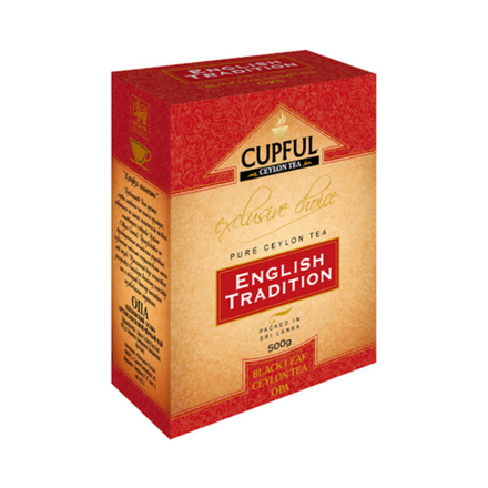 Чай черный крупнолистовой Cupful English Tradition OPA, 500 г