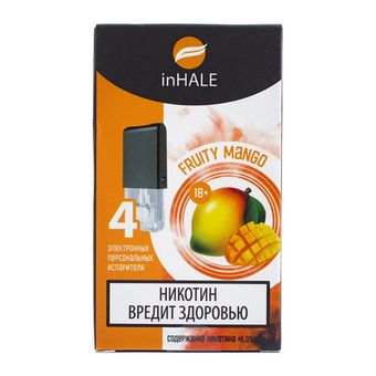 Картридж INHALE 2% HARD (упаковка - 4 шт) Манго - Fruity Mango