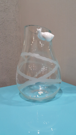 Ваза  с декором - улитка SNAIL (стекло)