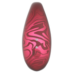 Красный вибромассажер 8см для пар с пультом ДУ и управлением через приложение Amovibe Twin+ Red