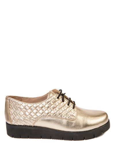 Женские туфли | 3142 (золотисто-черный)