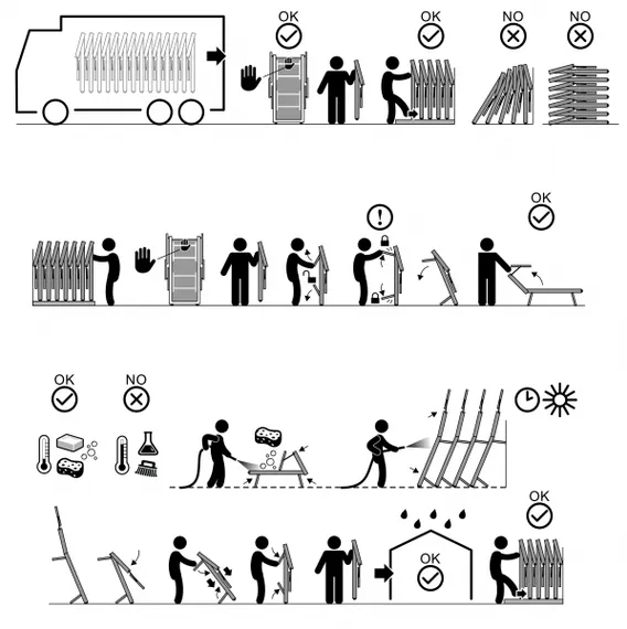 Шезлонг-лежак металлический 501 Relax, серебристый, слоновая кость