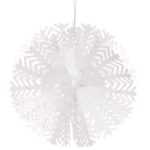 Украшение фольгированное «Снежный шар» d-30 см, Белый