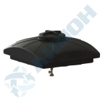 Бак для душа с лейкой Анион 250 л. горизонтальный (1000x1000x480см;черный) - арт.559462