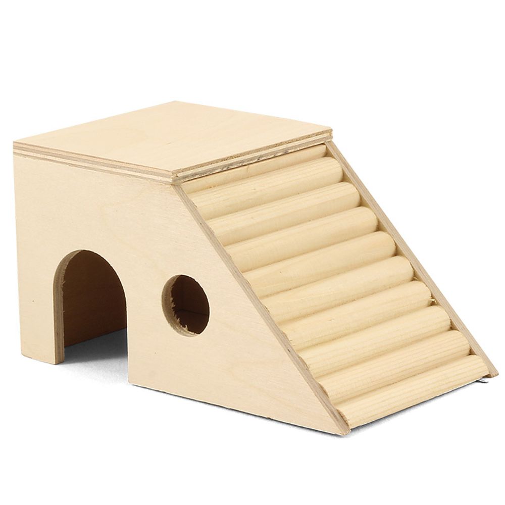 Домик-лестница для мелких животных деревянный, 170*100*90мм, Gamma