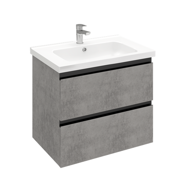 Тумба подвесная ELECTRA 70 под умыв-к Creavit Ideal 70, хромикс серебро, арт. LE-WCAB-70-123