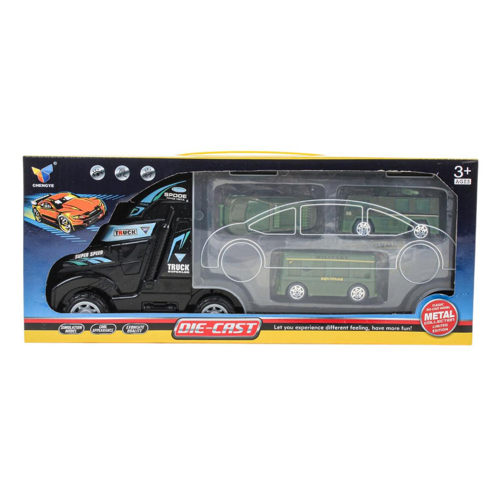 Набор машин 4шт, коробка CY-353