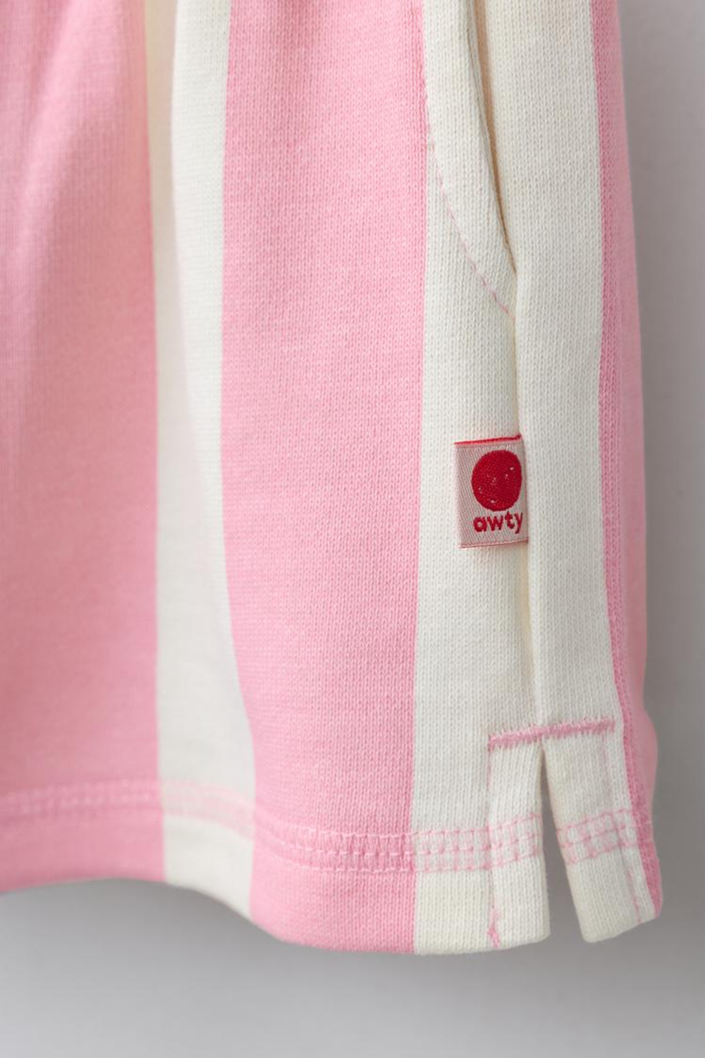 ZARA ШОРТЫ ИЗ МЯГКОЙ ТКАНИ В ПОЛОСКУ, ПАСТЕЛЬНО-РОЗОВЫЙ