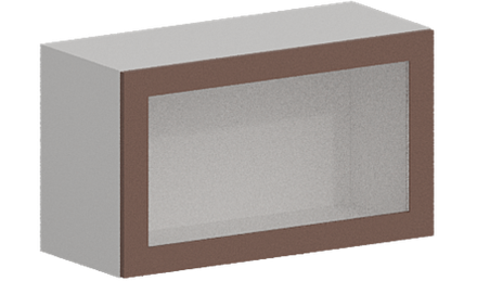 Кухня Модуль ШВГС 809 Белый / Пудрово-розовый