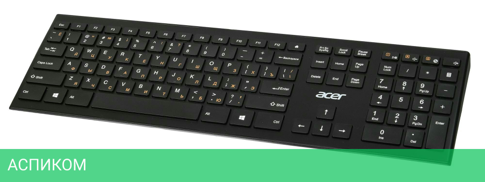 Клавиатура Acer OKR010 черный (ZL.KBDEE.003)