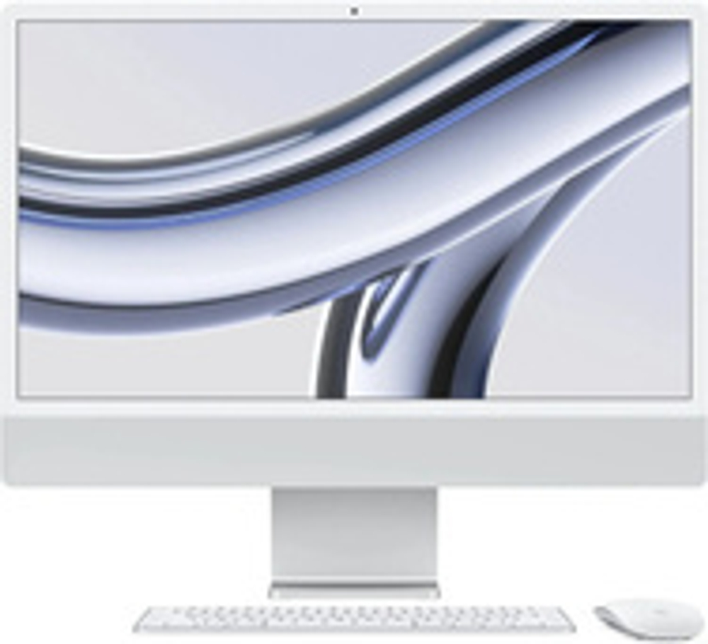 Apple A2874, iMac/24''/M3 Chip with 8-Core CPU and 8-Core Graphics/256GB SSD - Silver