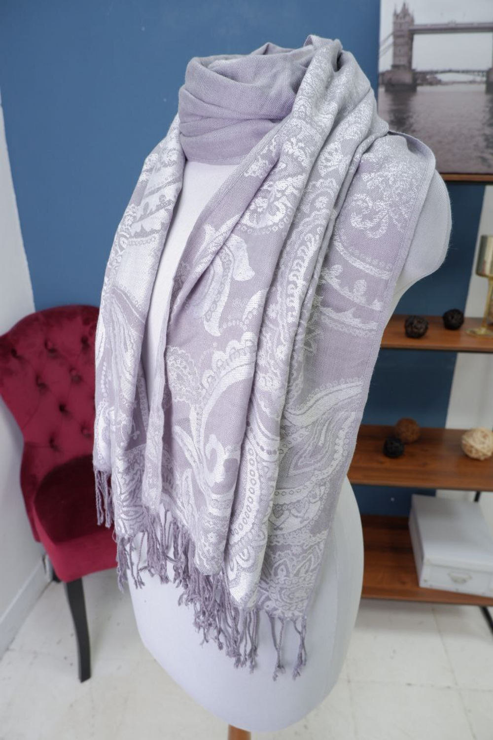 Шарф шерстяной